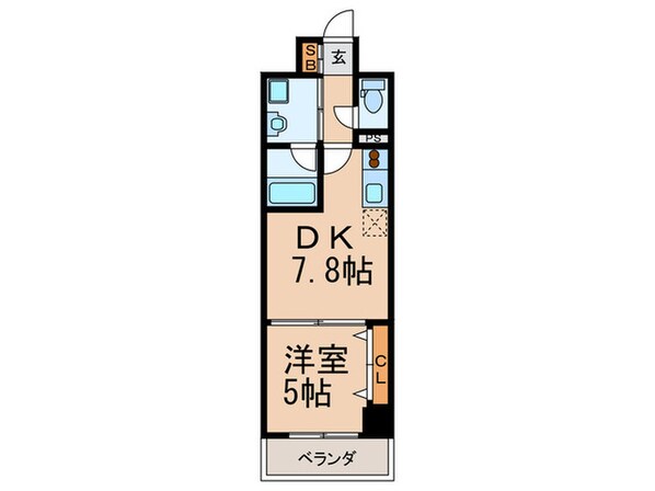 サ－ジュ天王寺の物件間取画像